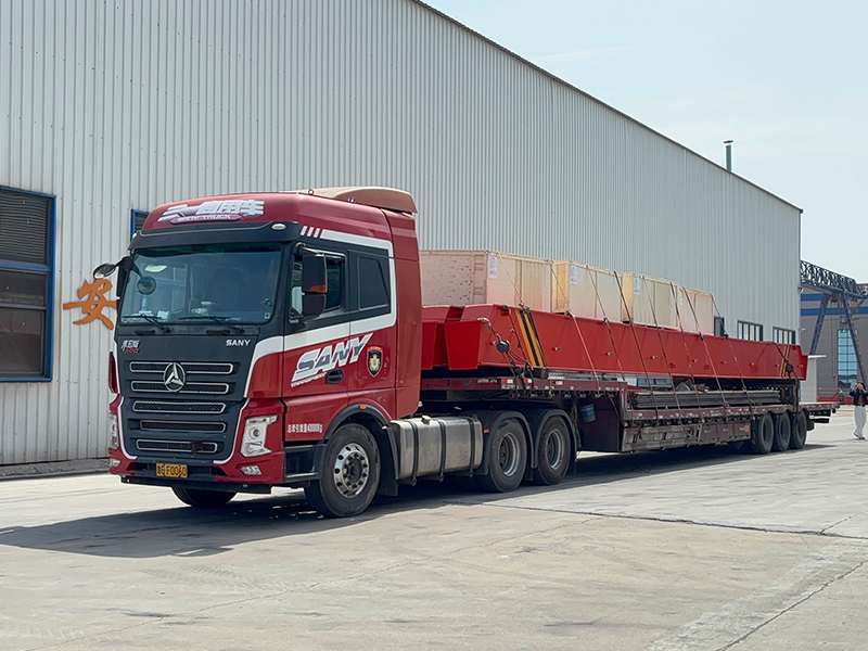 歐式電動(dòng)單梁 HD10t-16.5m  制作完成 裝車發(fā)出